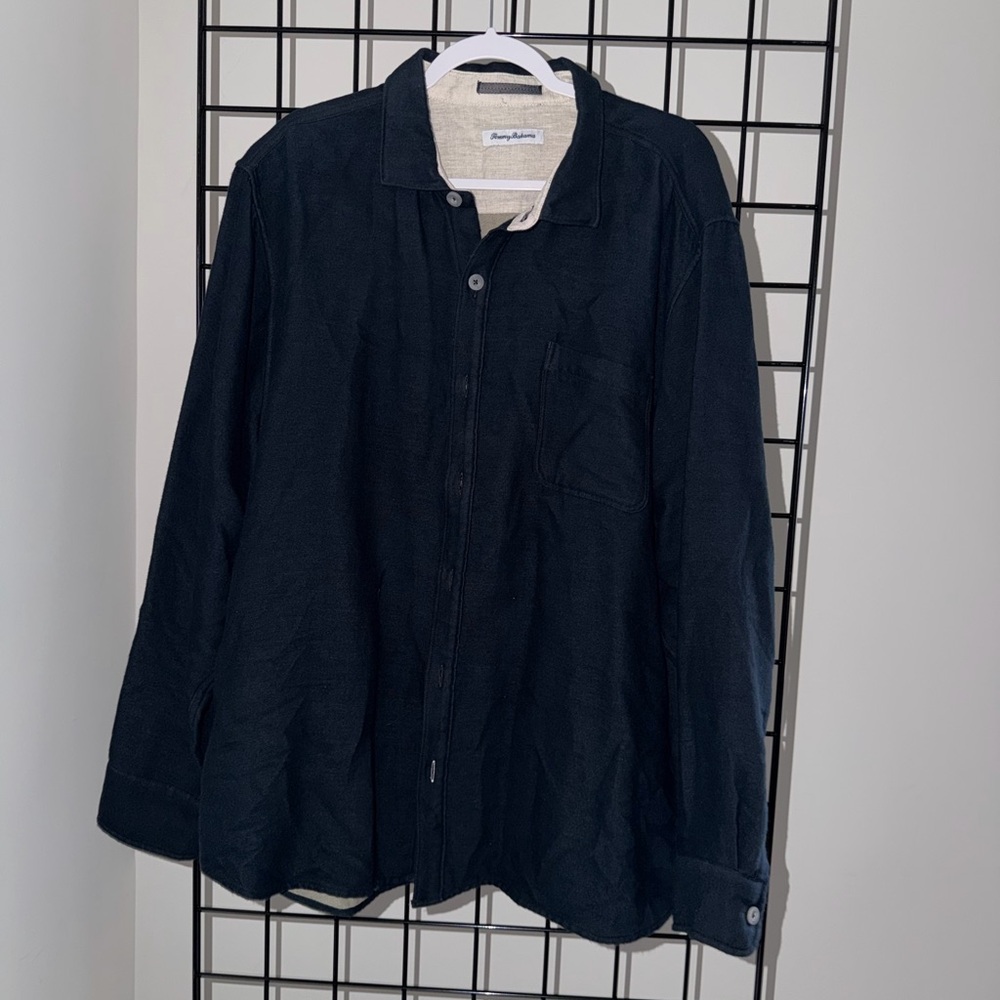Tommy Bahama Men's Navy Shirt Jacket